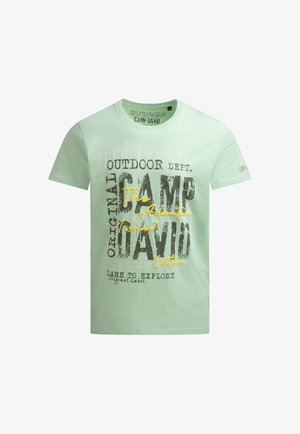 Camp David, CAMP DAVID T-SHIRT RUNDHALS MIT LOGO PRINTS - T-Shirt print - light mint