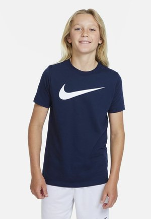 PIŁKARSKI DLA DUŻYCH DZIECI DRI FIT PARK - Sports T-shirt - obsidian/white