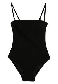 Koton BASIC STRAPPY REMOVABLE STRAPPY TISSUED - Badedragt - black