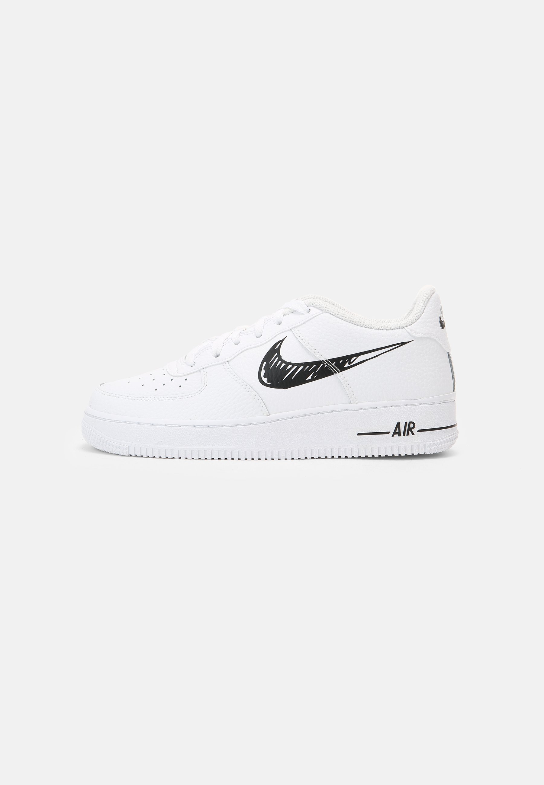 Nike Sportswear Air Force 1 Gs Unisex Sneaker Low White Black Weiss Zalando De