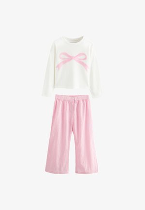 SET - Komplet pidžame - pink bow stripe