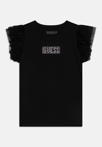 Guess JUNIOR - Tricou cu imprimeu - jet black