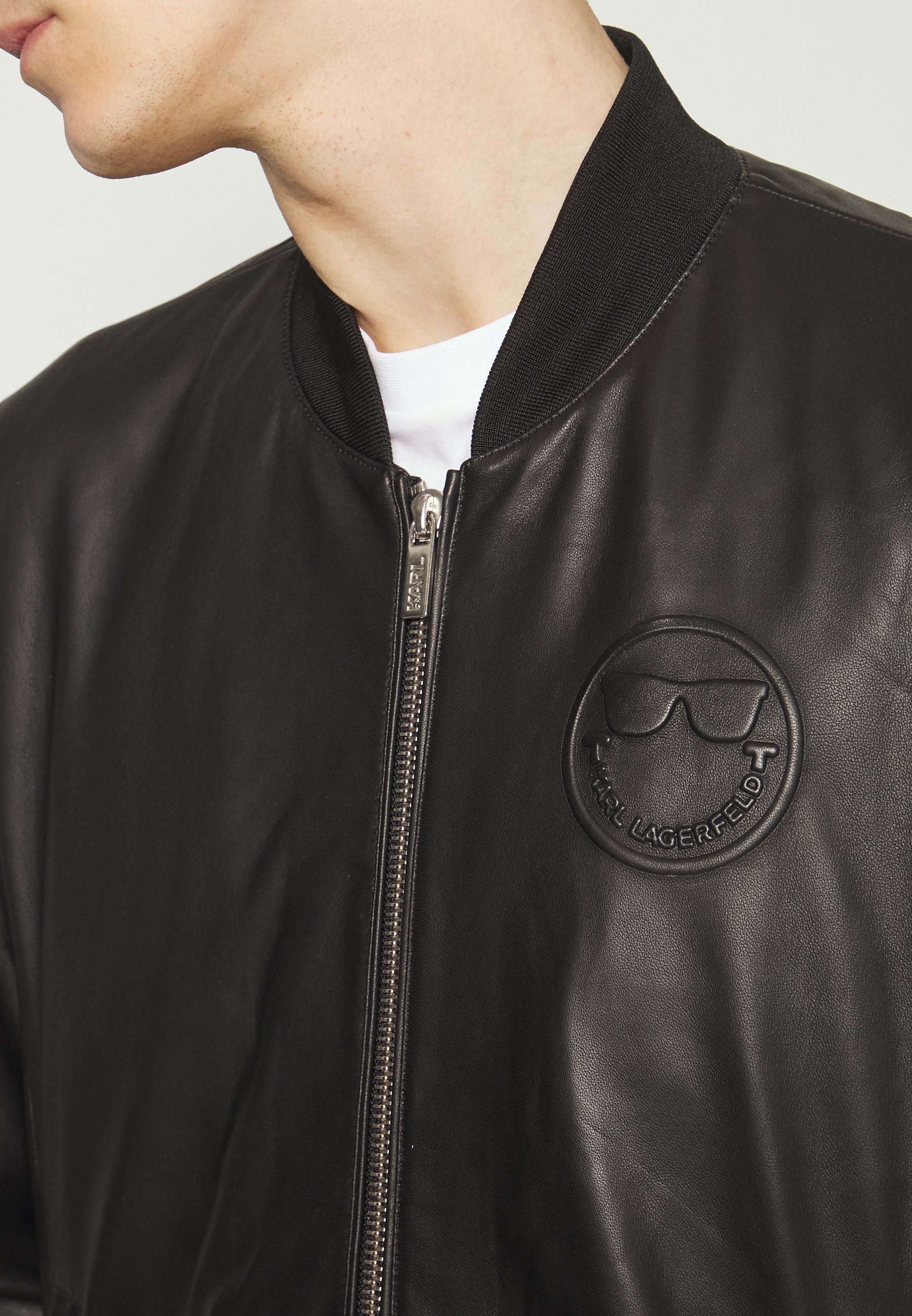 KARL LAGERFELD BOMBER - Leather jacket 