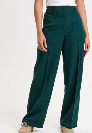 MIT FLACHEM BAUCH - Bukser - vert foncé