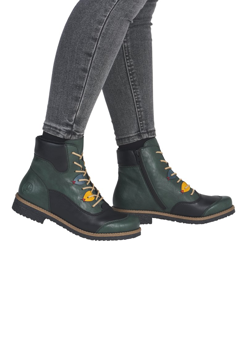 Rieker Bottines à lacets - bunt