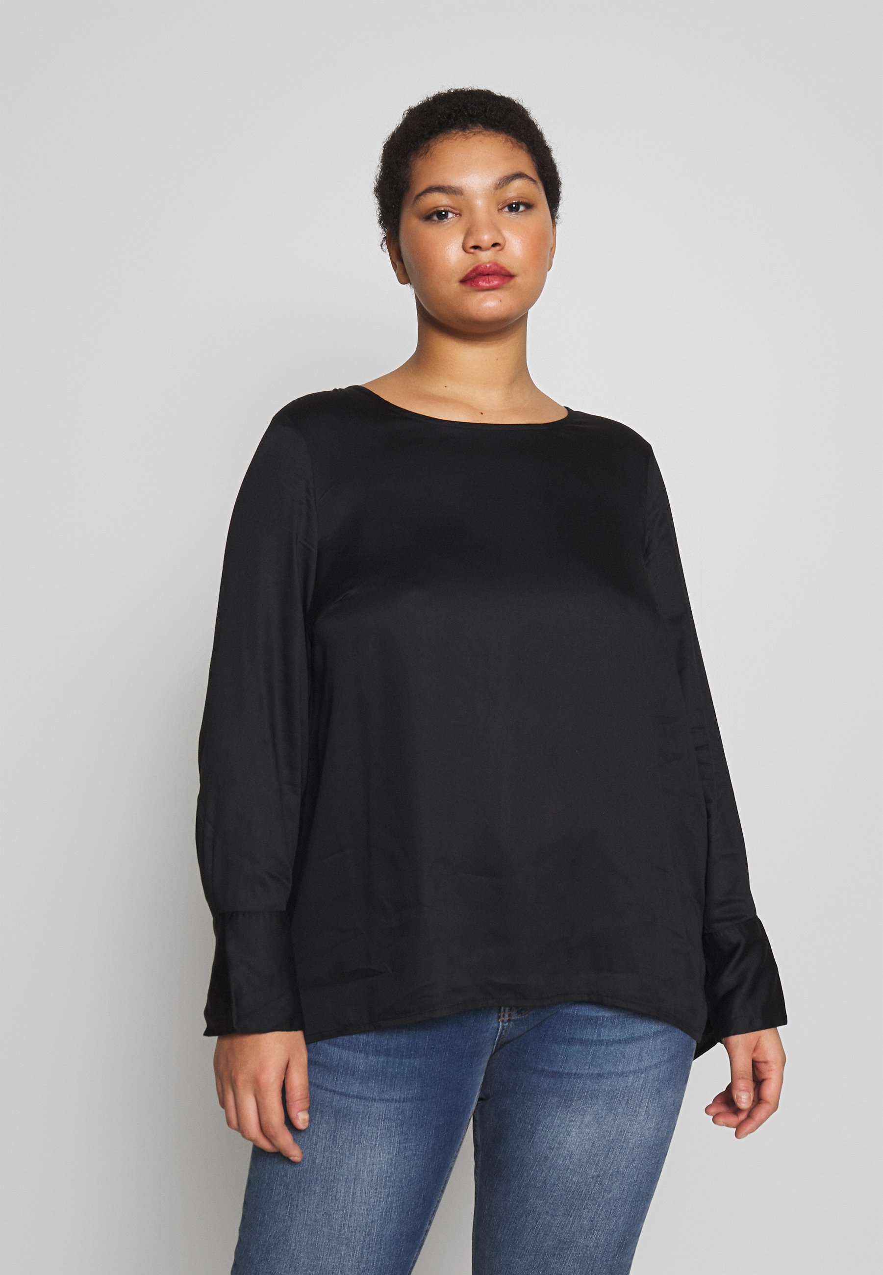 Zizzi MSALUTA BLOUSE Bluser black Zalando.no Zizzi MNOLIA BLOUSE - Bluser - black