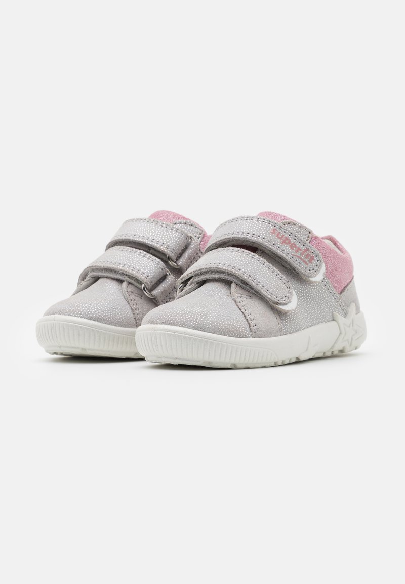 Kinder Klettschuhe | Superfit STARLIGHT Lauflernschuh hellgrau/rosa/hellgrau - EH57586 Kinder Klettschuhe | Superfit STARLIGHT Lauflernschuh hellgrau/rosa/hellgrau - EH57586