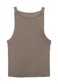 PULL&BEAR HALTER WITH TRIMS - Top - light brown