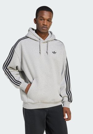 3S HOODY - Mikina s kapucňou - medium grey heather
