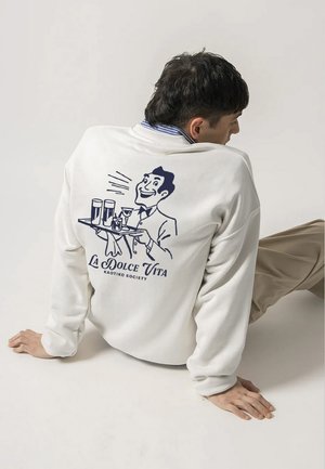 Kaotiko CREW LA DOLCE VITA UNISEX - Sweatshirt - white