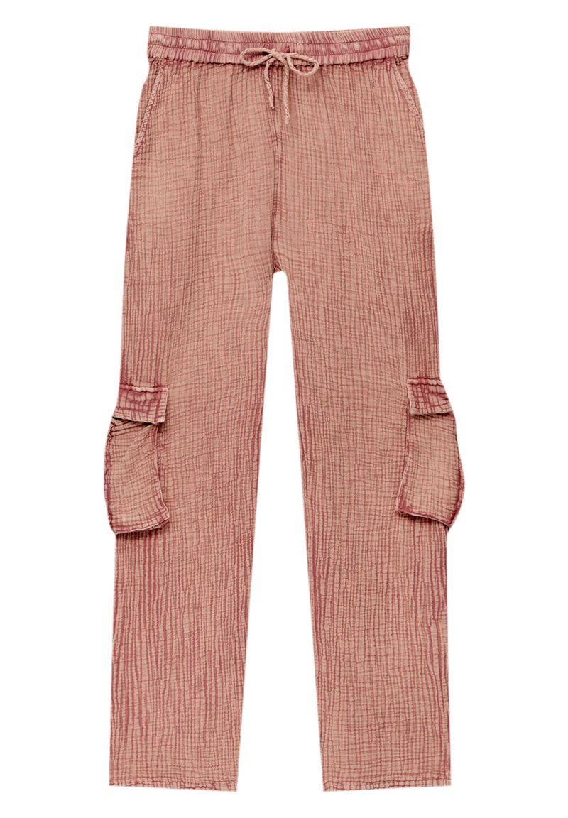 PULL&BEAR POCKET Pantaloni cargo mottled pink/roz melanj Zalando.ro