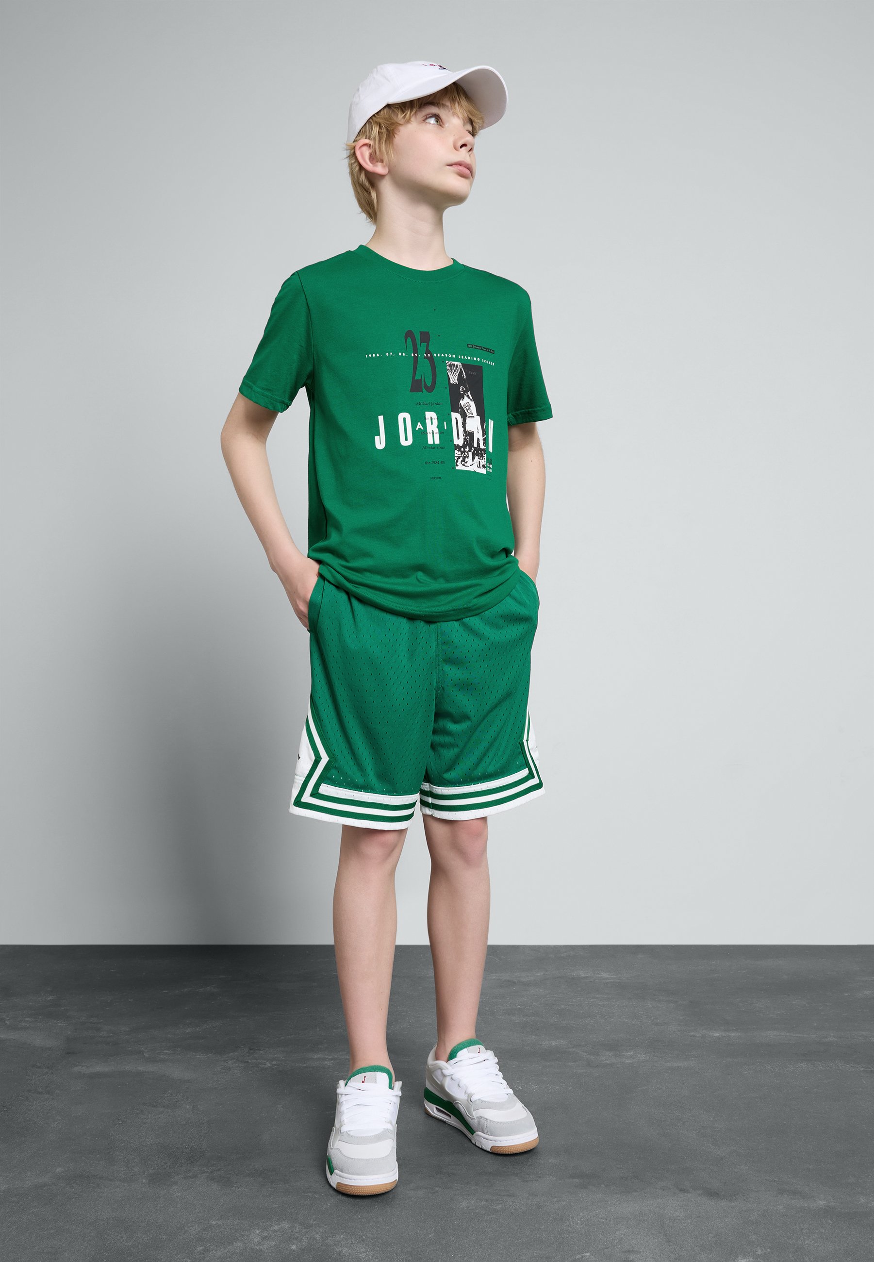 jordan 1 pine green with shorts