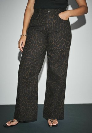 Next, PETITE FIT - HOURGLASS WIDE LEG JEANS . - Wide Leg - leopard print