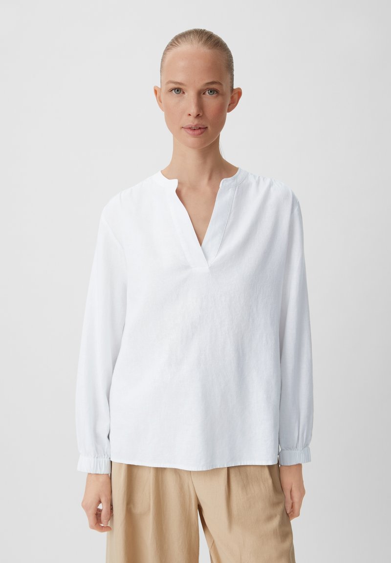 comma casual identity Camicetta - weiß