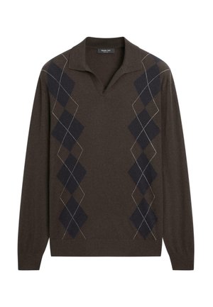 ARGYLE - Maglione - dark brown