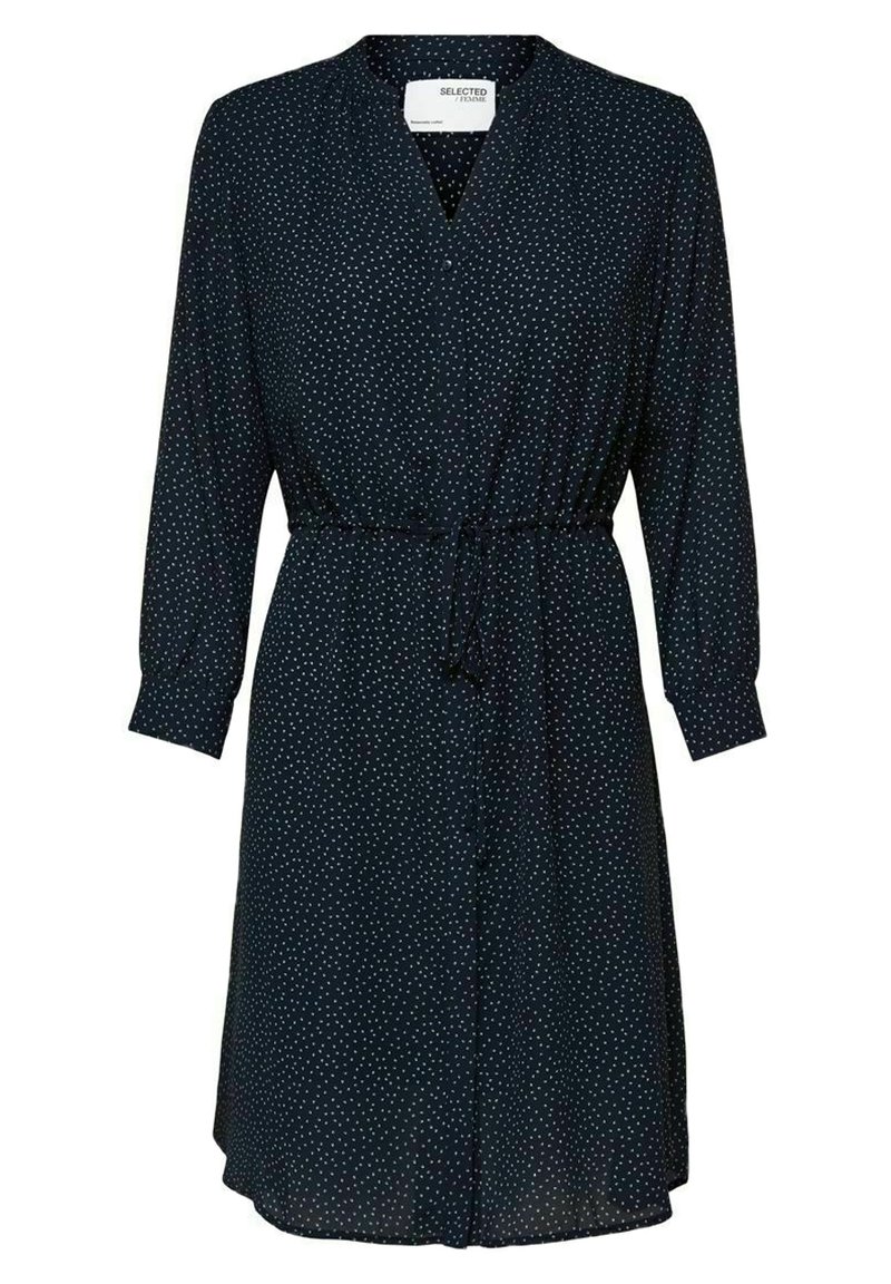 Selected Femme Blousejurk donkergrijs gemêleerd