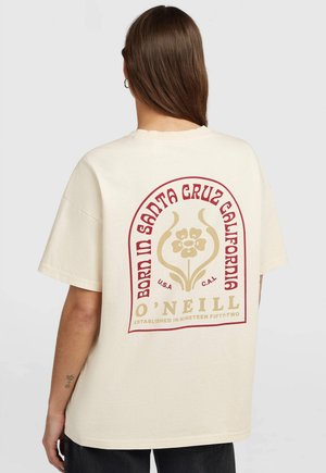O'Neill, O'RIGINALS BACK PRINT T-SHIRT - Print T-shirt - linen white