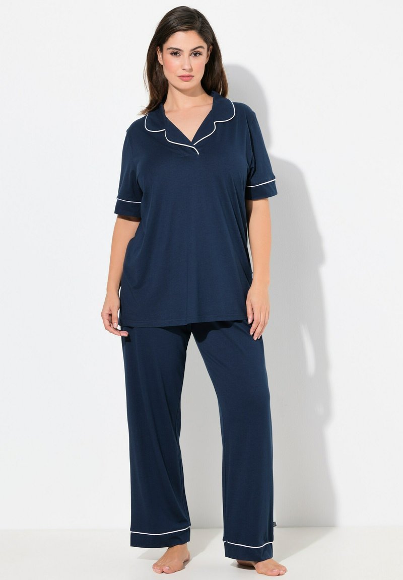 Ulla Popken SET - Pyjama - midnight blue