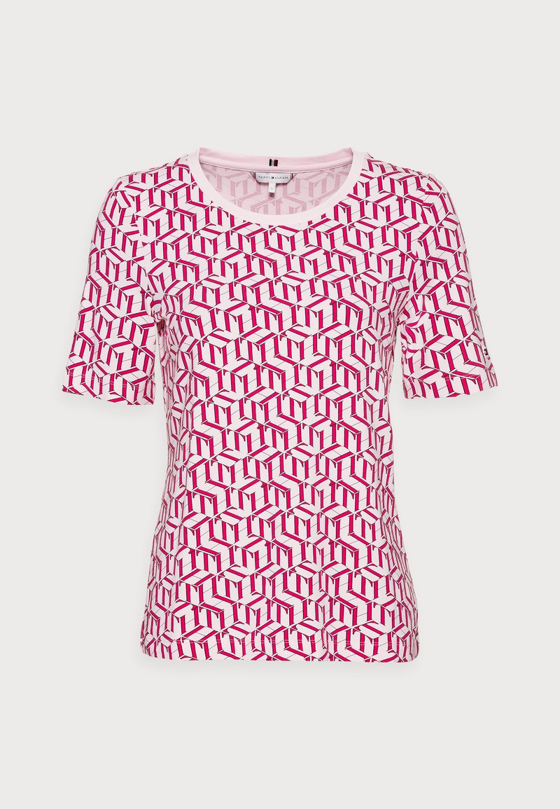 Tommy Hilfiger T-shirt print donkerroze