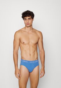 Calvin Klein Underwear HIP BRIEF 3 PACK COTTON STRETCH - Cuecas - blue