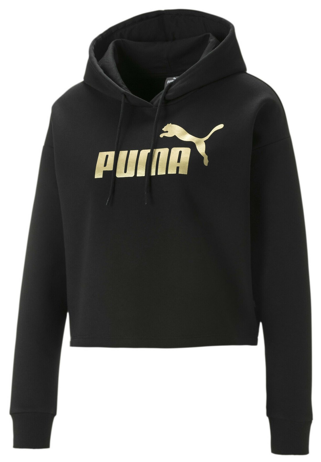 Puma Hoodie - black-gold/Zwart - Zalando.nl