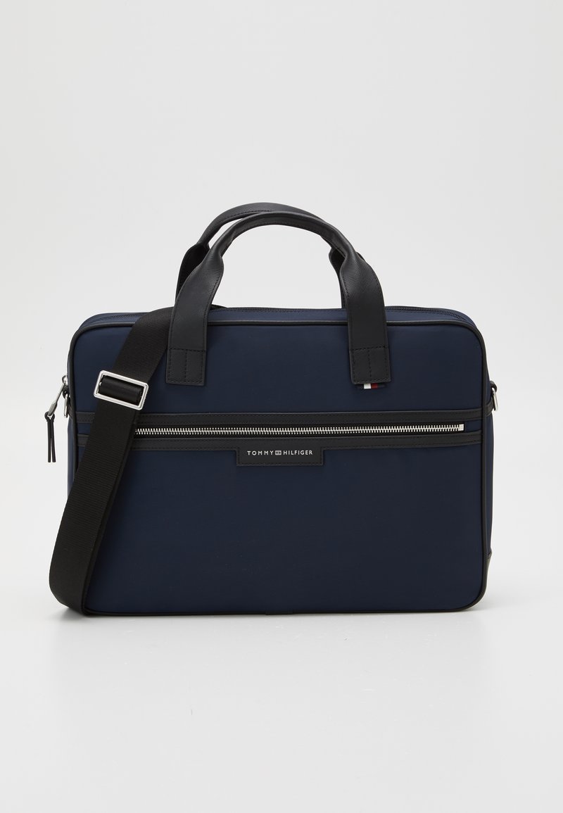 Tommy Hilfiger - URBAN REPREVE COMPUTER BAG UNISEX - Servietă - space blue, Extindeți