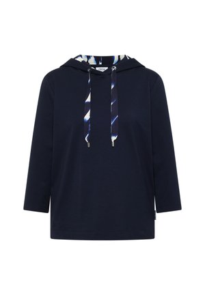 Cecil, 3/4-ARM SHIRT MIT KAPUZE UND PRINTDETAILS - Hættetrøje - urban dark blue