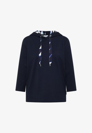 Cecil, 3/4-ARM SHIRT MIT KAPUZE UND PRINTDETAILS - Hættetrøje - urban dark blue