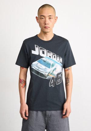BRAND CAR CREW - Tricou cu imprimeu - off noir