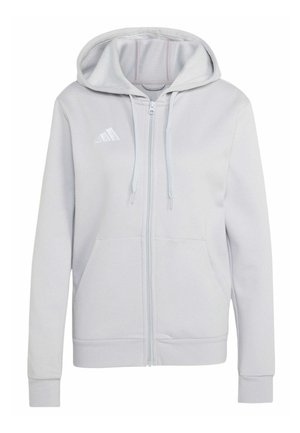 adidas Performance, ENTRADA26 FULL ZIP HOODIE - Sudadera con cremallera - team light grey   white