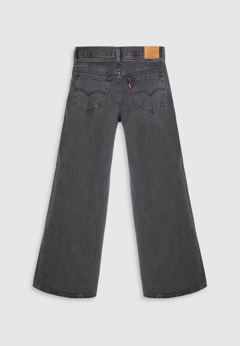Weite Jeans aus dunkelgrauem Denim mit klassischem Fünf-Taschen-Design und dezenten Nähdetails. Verfügt über ein Lederetikett am hinteren Bund.