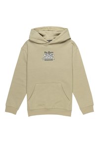 Hoodie beige con tasca anteriore, cappuccio regolabile con coulisse e stampa grafica con il logo "The Doors". Materiale in cotone morbido.