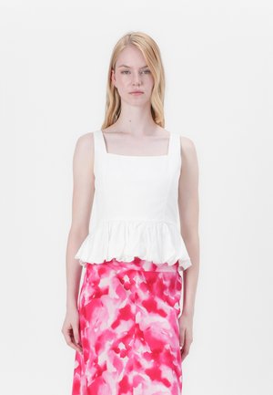 BUBBLE TANK - Bluse - white