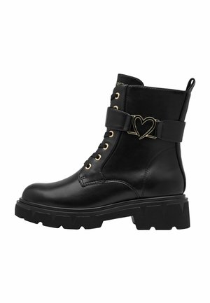 Marco Tozzi, STIEFELETTE - Lace-up ankle boots - black