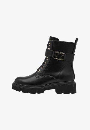 Marco Tozzi, STIEFELETTE - Lace-up ankle boots - black