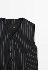 Massimo Dutti Veste sans manches - mottled dark blue