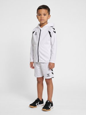 Hummel, HUMMEL HMLCORE 2.0 ZIP HOODIE KIDS UNISEX - Sportovní bunda - white black