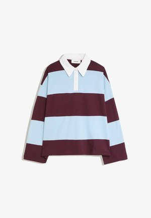 Bershka, LONG SLEEVE POLO NECK SWEATER - Polo - dark red