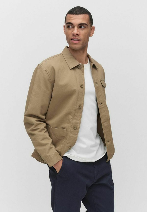 AXEL PREMIUM OVERSHIRT - Leichte Jacke - dark beige mel