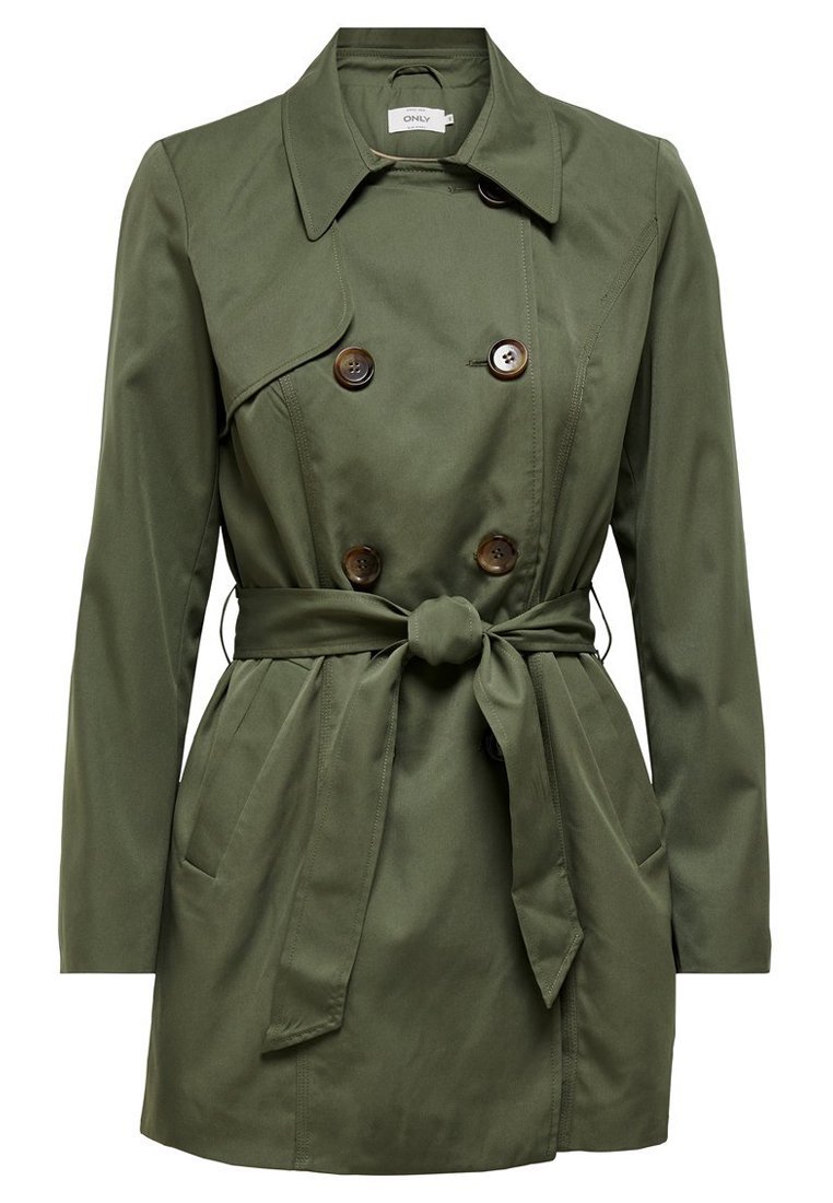 ONLY ONLVALERIE Trenchcoat dark green Zalando