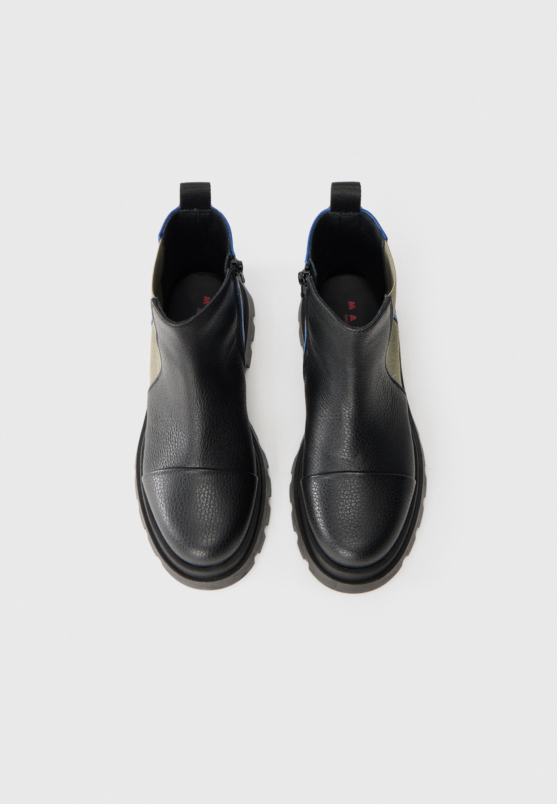 靴 MARNI Ankle Black Leather Boots Dada Combat Ankle Boots - Marni - Leather - Black