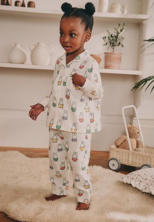 Next, REGULAR FIT - BUTTON THROUGH SET - Pyjama - ecru white