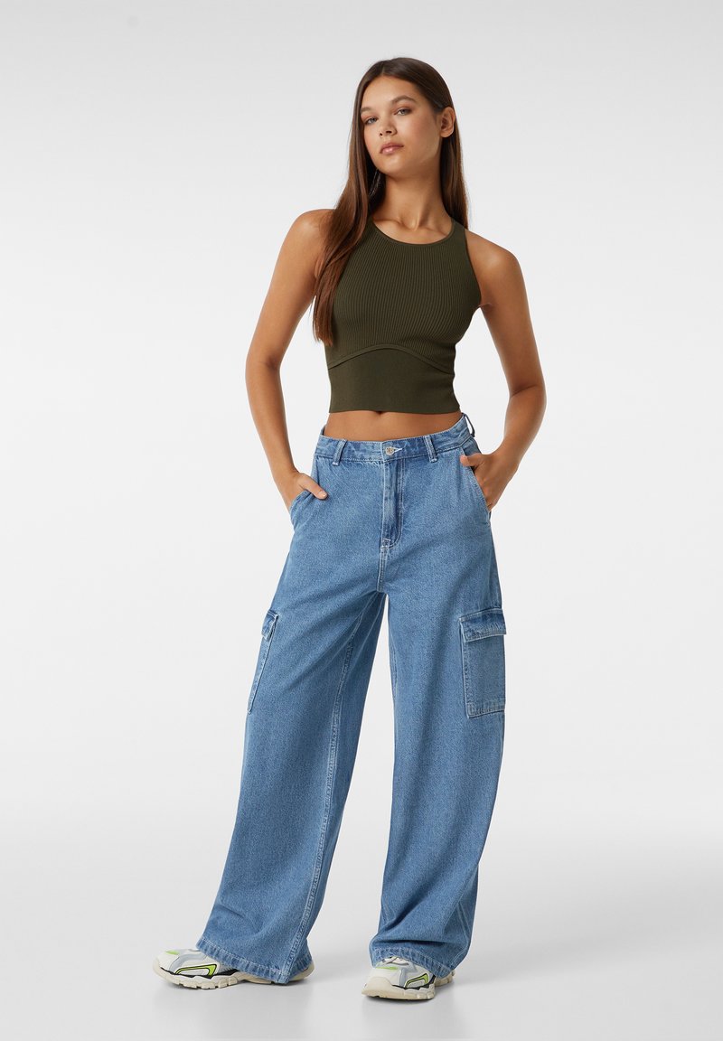 Pants Jean Cargo Femme Bershka Jean Boyfriend Femme Bershka