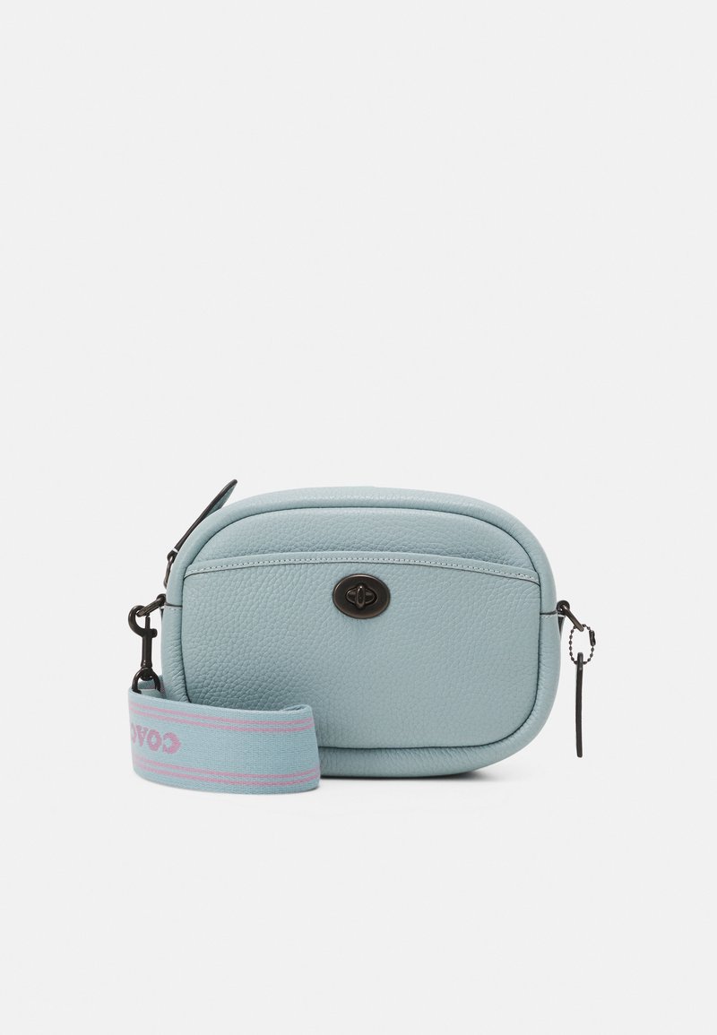 Coach SOFT CAMERA WITH STRAP Across body bag aqua/light blue