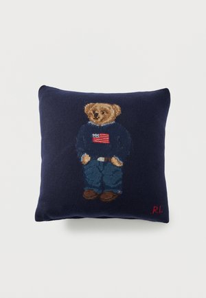 FLAG BEAR - Ozdobný vankúš - navy