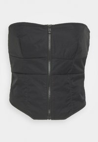 LIGHT PADDED BUSTIER - Tops - black