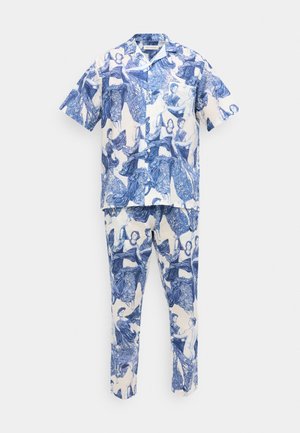 MENS CUBAN LONG - Pyjama - blue