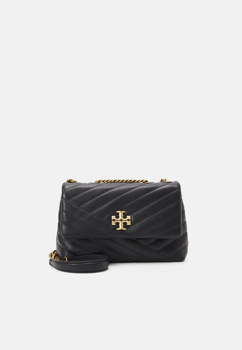 Tory Burch - KIRA CHEVRON COVERTIBLE SHOULDER - Torba čez telo - black, Povečajte