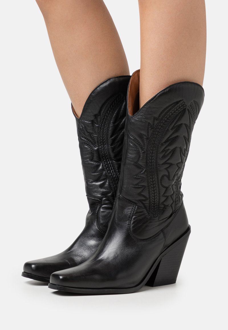 Botines Negros Mujer Botines GIOSEPPO Elegantes Y Cómodos (Piel