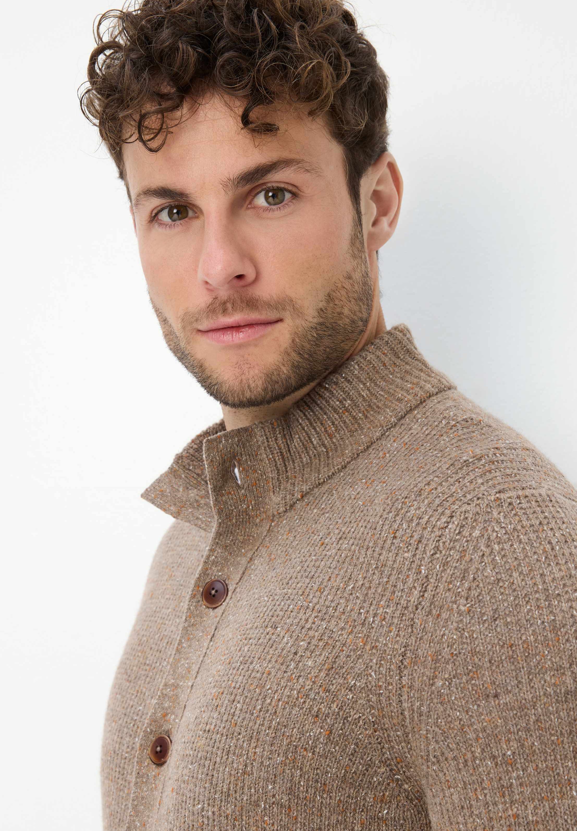 BRAX STYLE JEREMY - Cardigan - cappuccino/light brown - Zalando